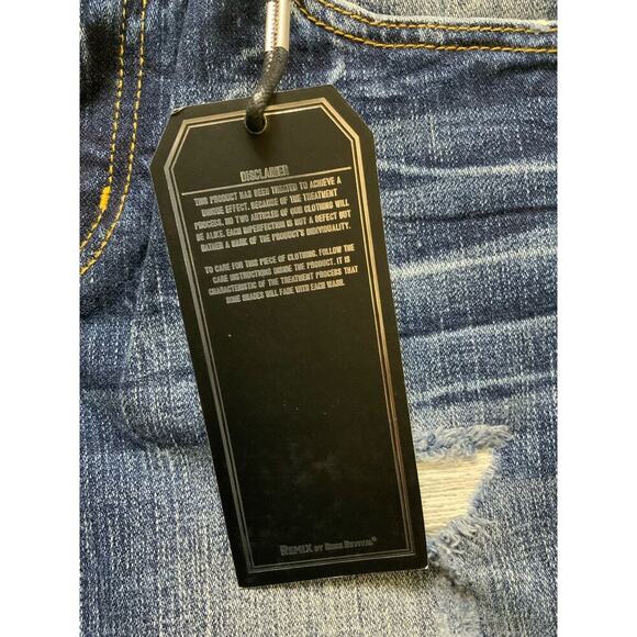 Remix By Rock Revival Jeans Women Size 28 Straight Leg Distressed Stretch Denim - Picture 15 of 15